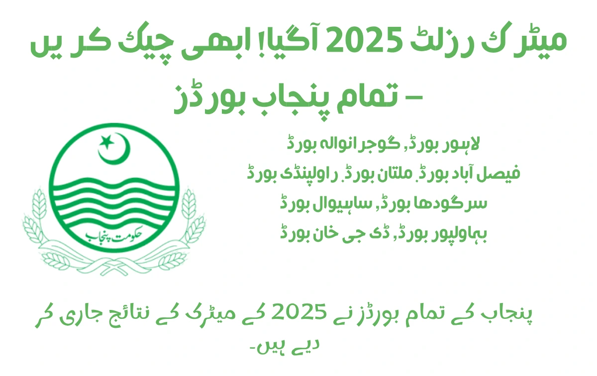 Punjab matric result 2025 announced